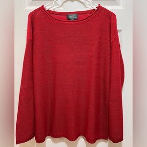 Ralph Lauren 100% linen red sweater